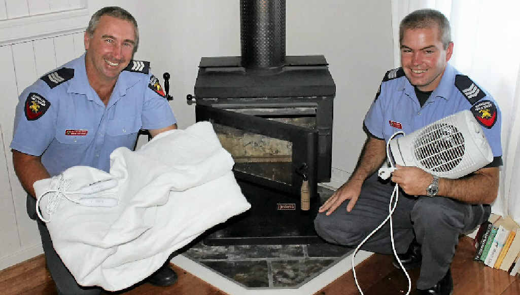 Even though we are coming into winter Warwick fire-fighters Shane Cartwright and Ian Barnden are urging people to remain fire safety conscious. Even though we are coming into winter Warwick fire-fighters Shane Cartwright and Ian Barnden are urging people to remain fire safety conscious.